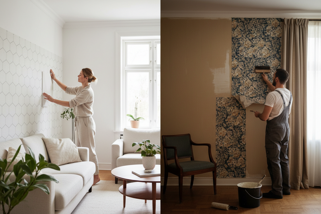 Peel & Stick Wallpaper vs Traditional Wallpaper: Which Is Right for You?
