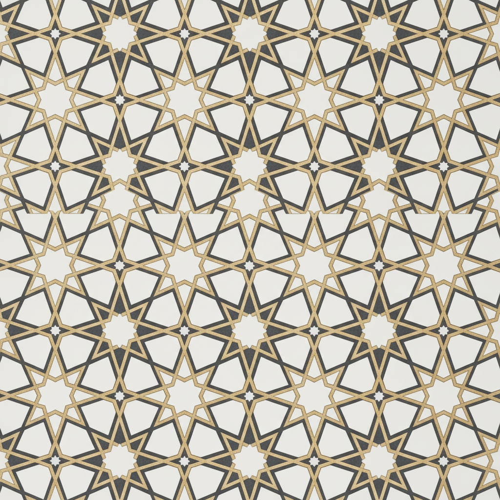 Andalus Eight-Point Star — Pattern Swatch