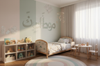 Arabic Alphabet Kids Room Wall Panel