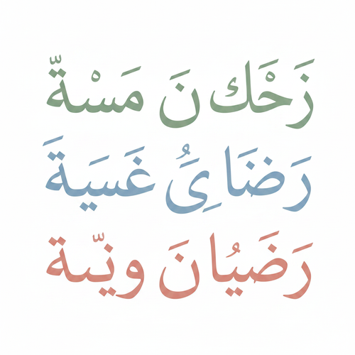 Arabic Alphabet Wall Panel — Three Colour Variants