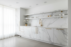 Calacatta Marble Kitchen Cabinet Wrap