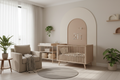 Calm Nursery Arch Wall Panel