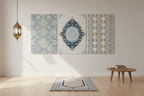 Geometric Prayer Room Panel Set