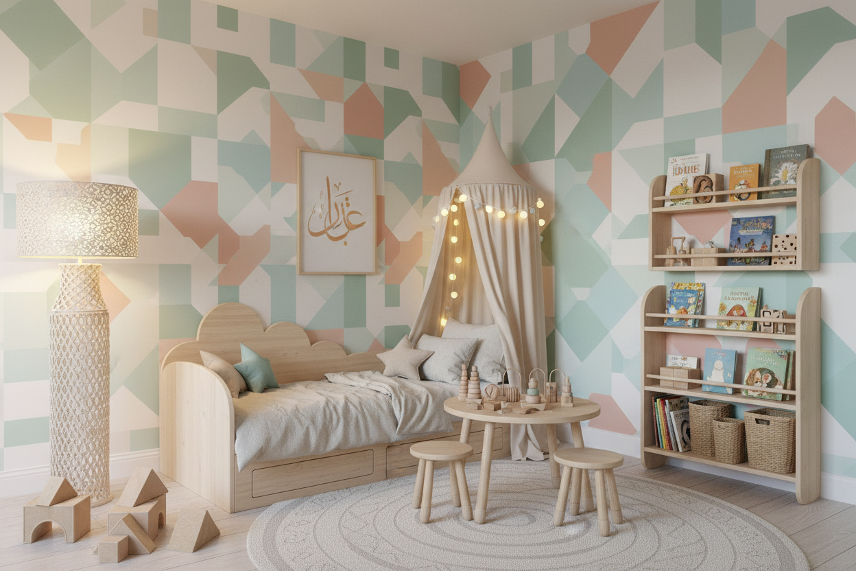 Islamic Geometric Kids Wall Panel