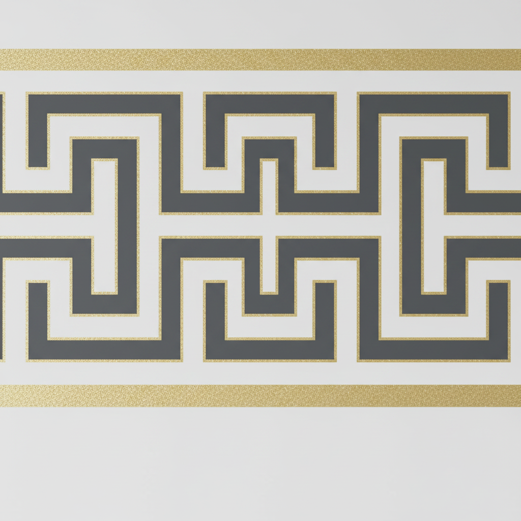 Kufic Border Strip — Detail Close-Up