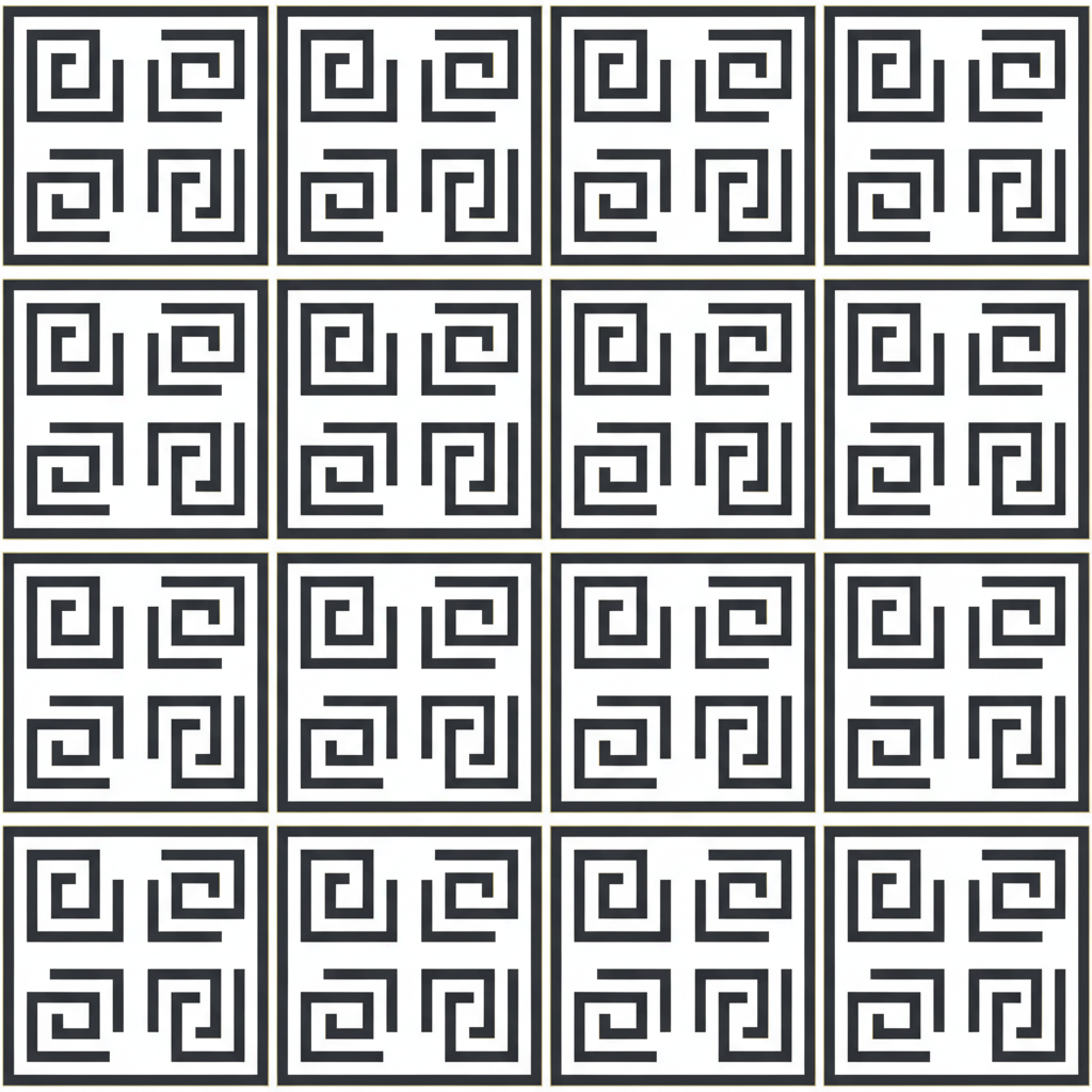 Kufic Border Strip — Pattern Swatch