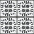 Kufic Border Strip — Pattern Swatch