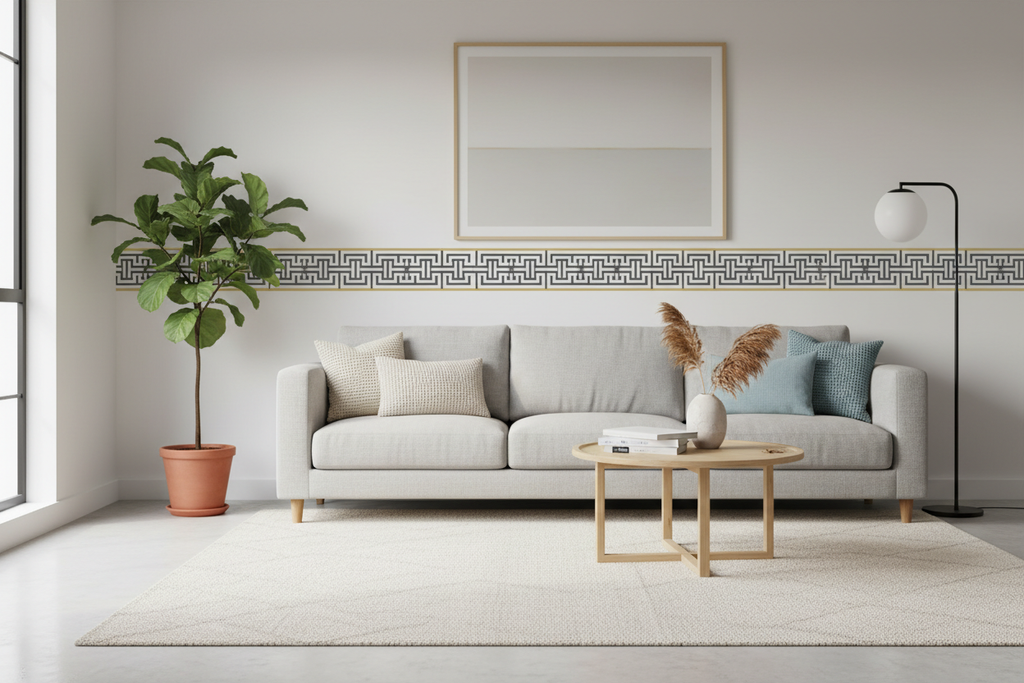 Kufic Geometric Border Strip Vinyl