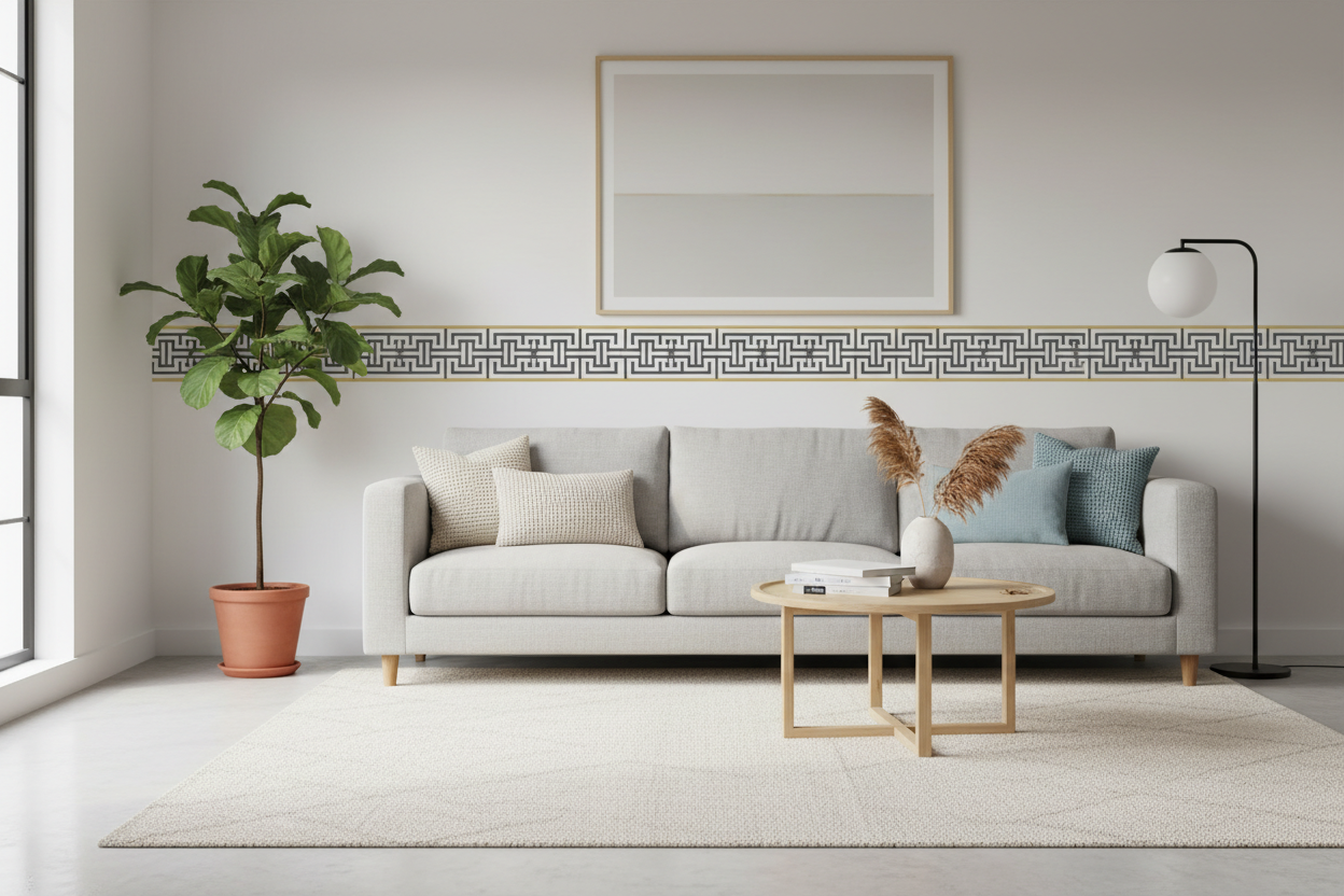 Kufic Geometric Border Strip Vinyl