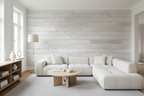 Limed Oak Wood Panelling Vinyl