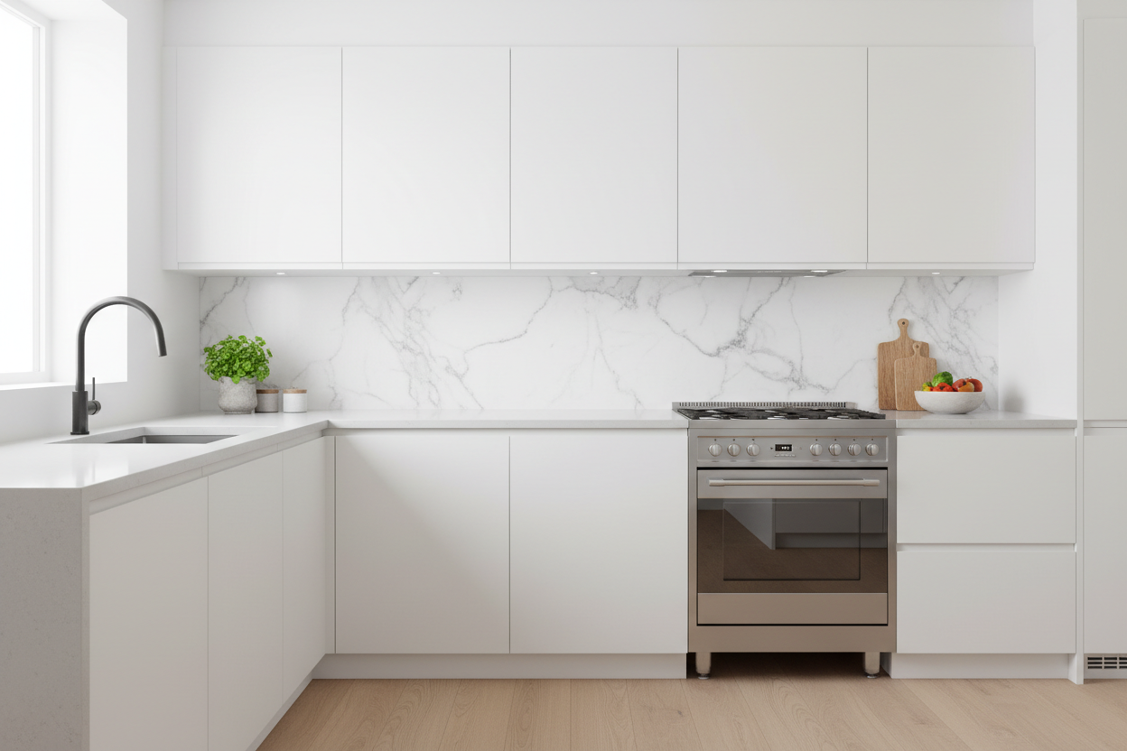 Marble Effect Kitchen Splashback Vinyl