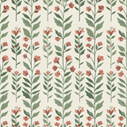 Montessori Nature & Botanical Wall Vinyl — Pattern Swatch