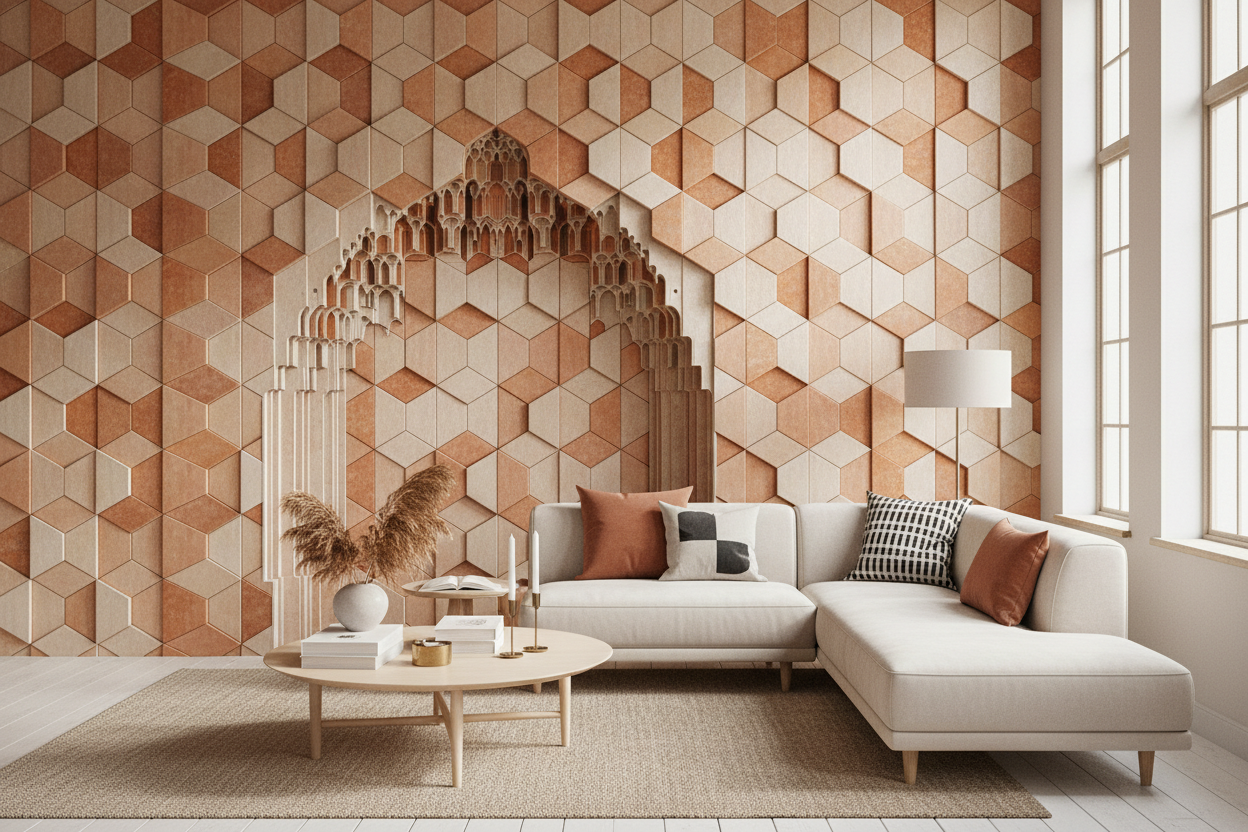 Muqarnas Honeycomb Wall Panel