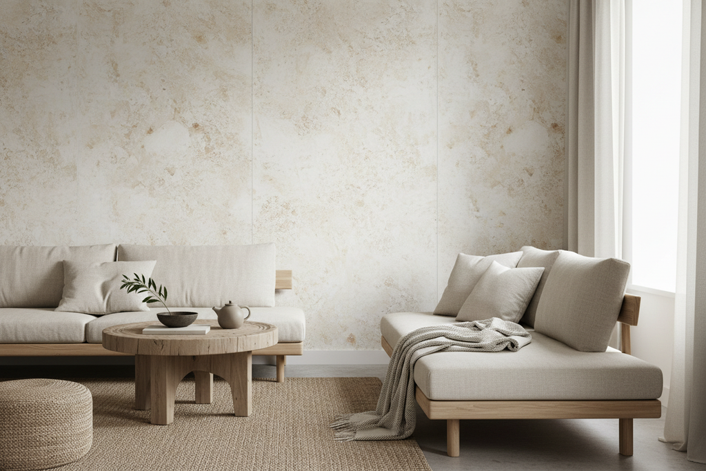 Wabi-Sabi Organic Plaster Wallpaper