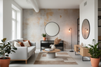 Warm Concrete Effect Wallpaper